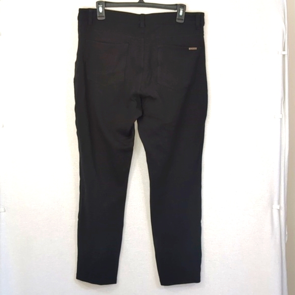 Tommy Hilfiger Women's Black Straight Cut Black Stretchy Jean Style Pants Sz 16 - Picture 6 of 12